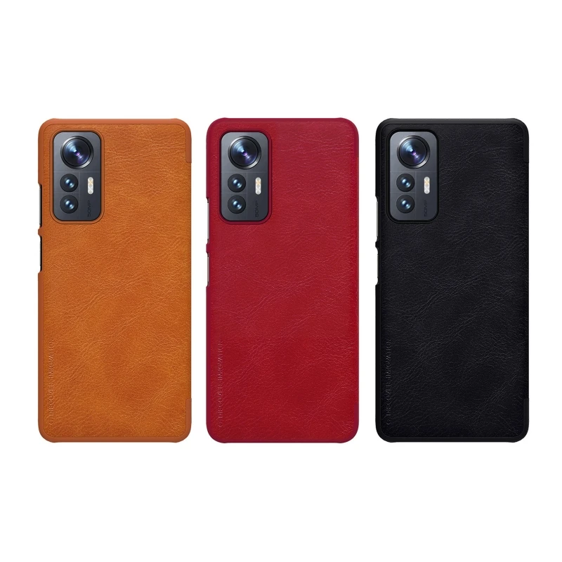 Custodia Protettiva Per Smartphone Abcd Per 12 Lite 5G Per Flip Cover In Pelle Nillkin Per She