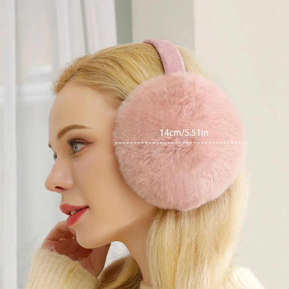 

Folding Plush Earmuffs Soft Ear Cap Windproof Foldable Earmuffs Earflap Keep Warmer Winter Ear Cover Female