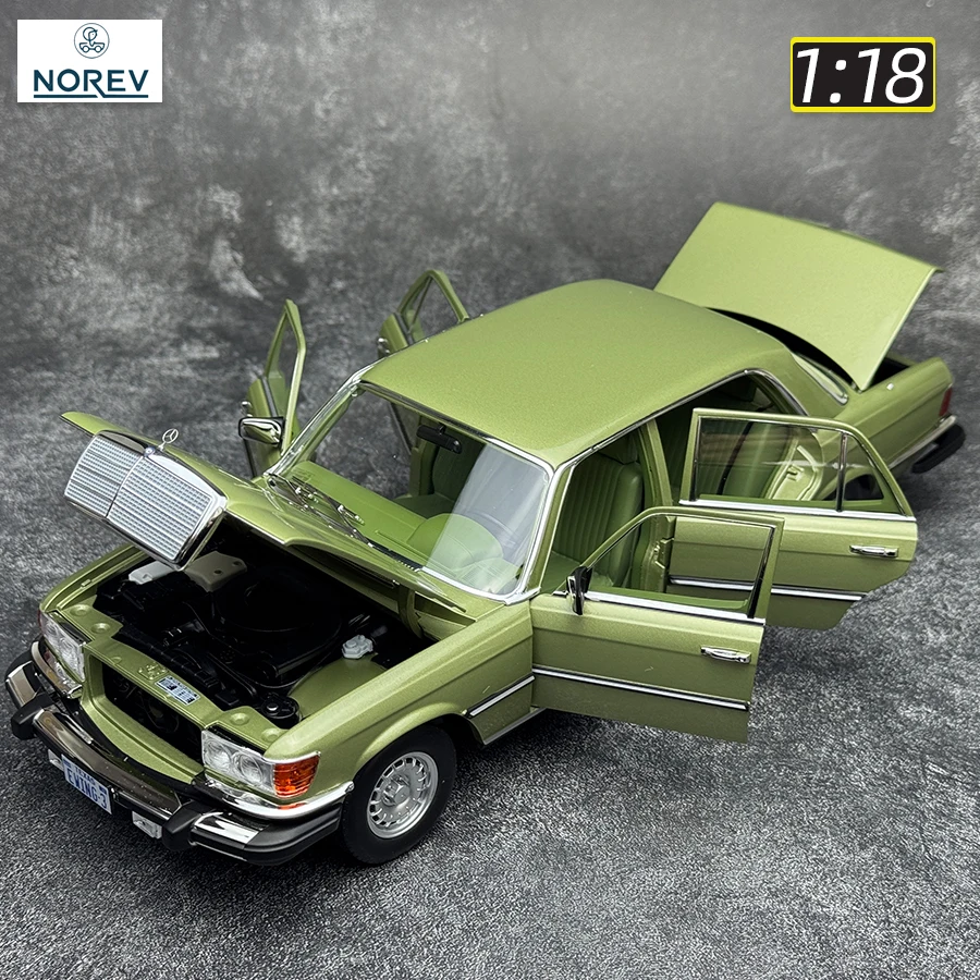 NOREV 1:18 450 SEL diecast models Silvergreen Classic car