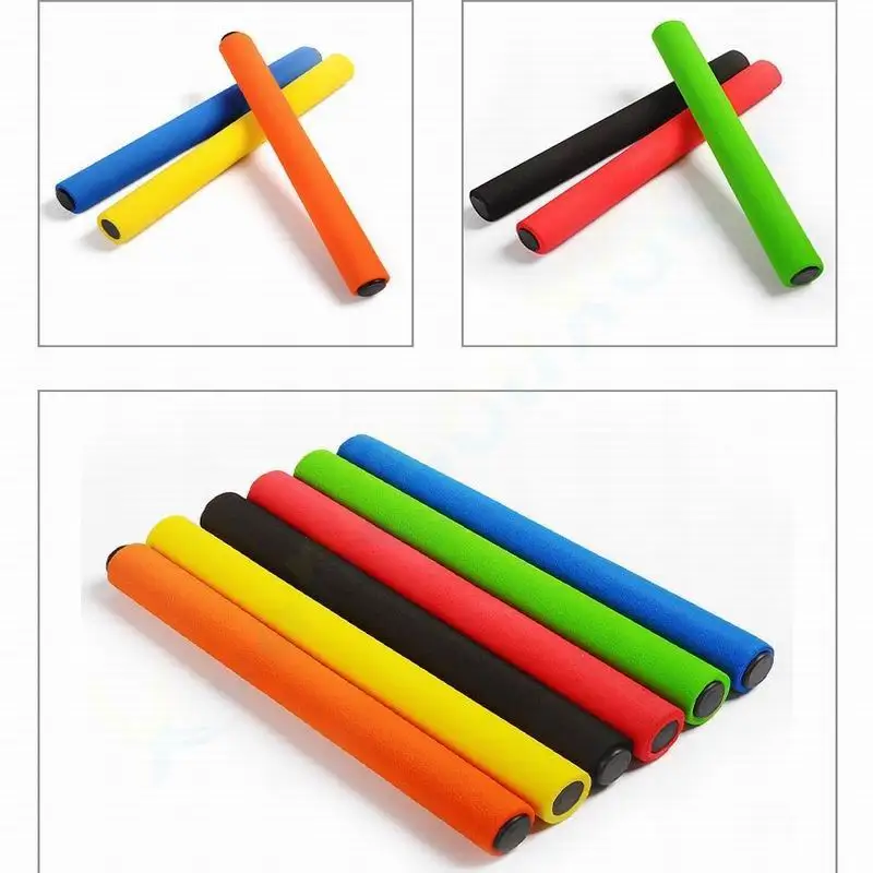 1pcs ebaton pass antiskid sponge kid track and field match 3.2cm athletics relay baton child running match baton 4