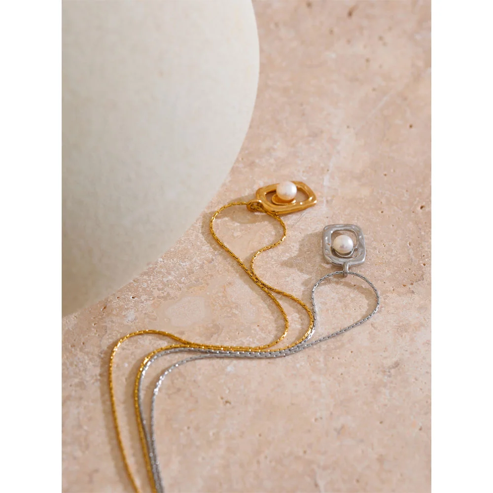Yhpup Stainless Steel Pendant Necklace