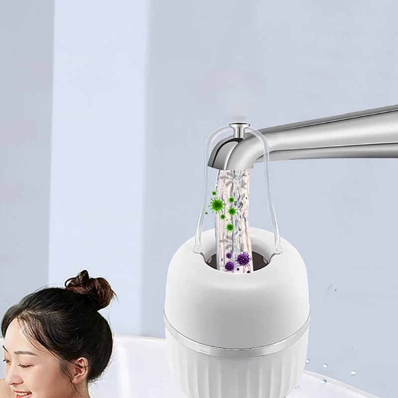Portable Bath Filter Stage Bathtubs Water Purifiers Convenient for Softer Skin and Healthier Hair Daily Casual Use 37JD