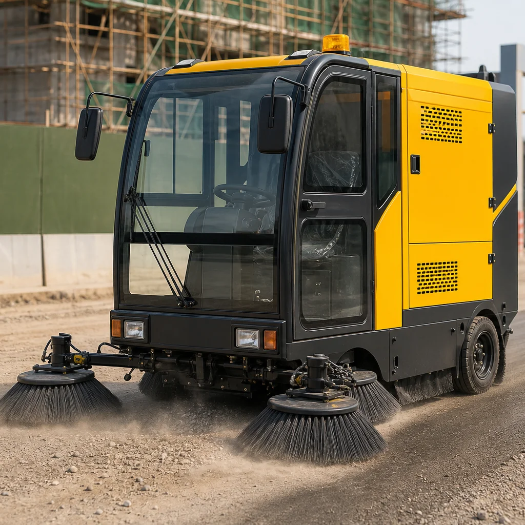 Vacuum Road Cleaning Machine Street Sweeper for Dust Sand Leaves Outdoor Waste and Pavement Cleaning