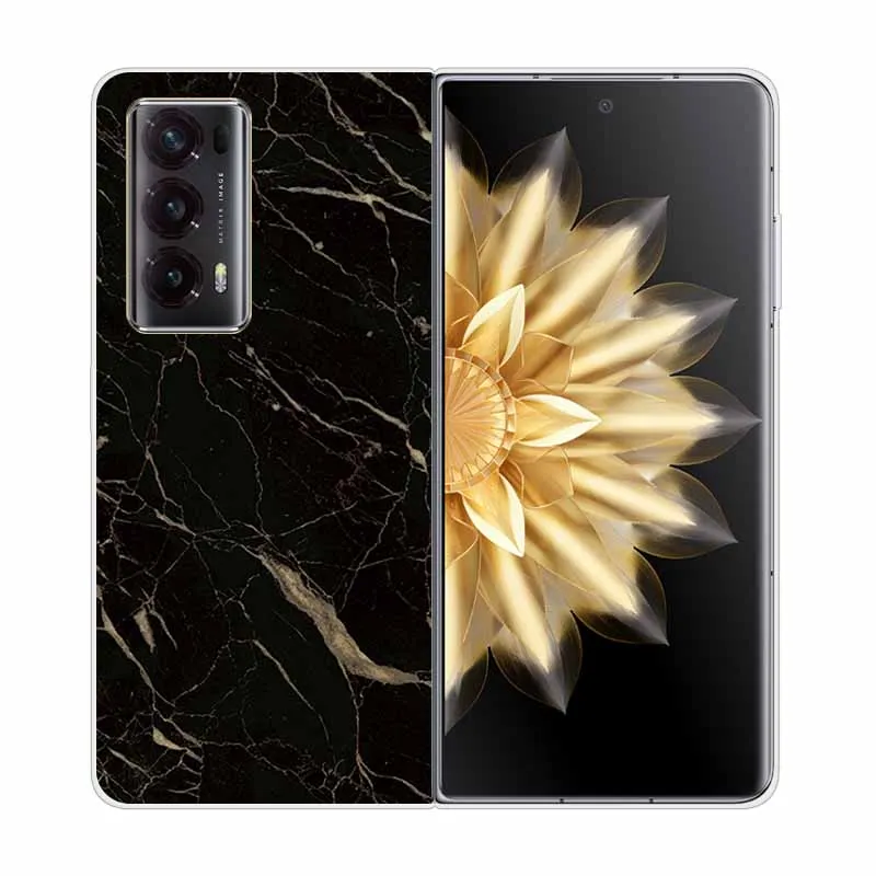 Elegant Marble Design Transparent Hard Case