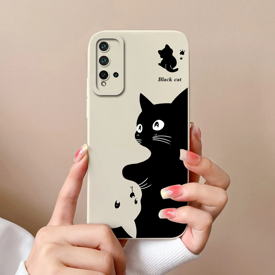 Cartoon Bumper Soft Liquid Silicone Phone Case