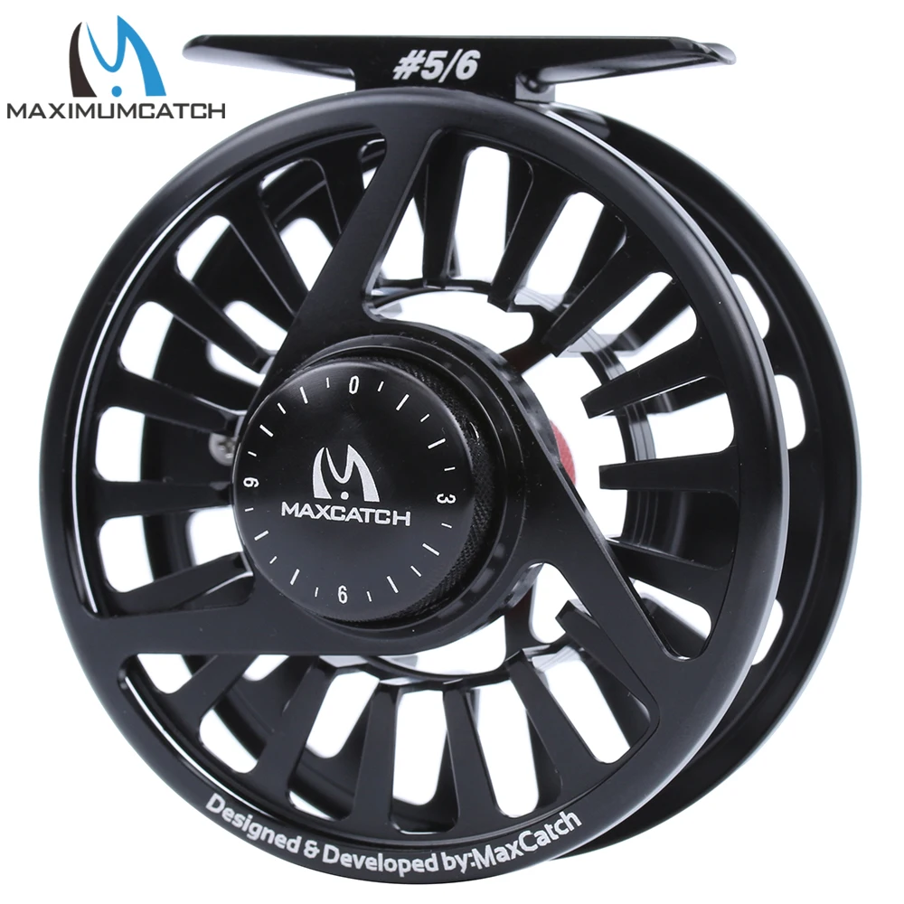 Maximumcatch AVID Fliegenrolle 1/3/4/5/6/7/8WT CNC-gefrästes Aluminium mit Mikro-Einstellbarem Bremsmechanismus und Großem Spulenlager für Forellen- und Barschfliegenangeln – Detail 28