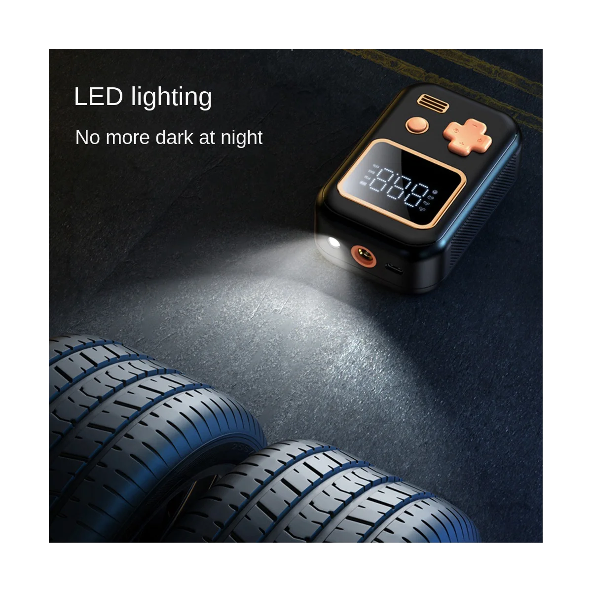 

Насос для накачивания шин, портативный воздушный насос для велосипеда, электрический насос 12 В для автомобильных шин и велосипедов со штативом