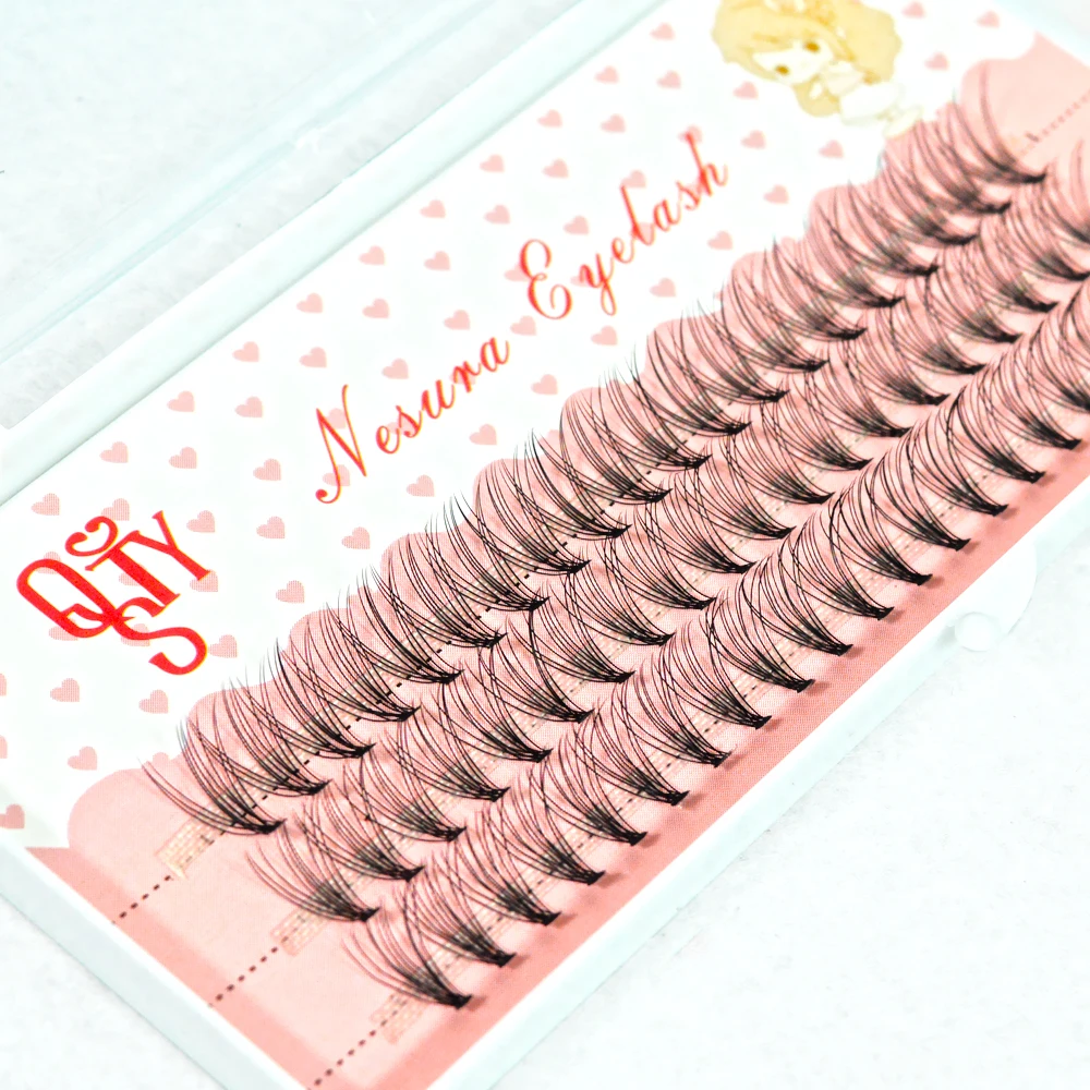 Natural Soft False Eyelash Extension Deluxe Lashes Russian Volume Flase Eyelashes Fans 10D Eyelashes Makeup Mink Cilias
