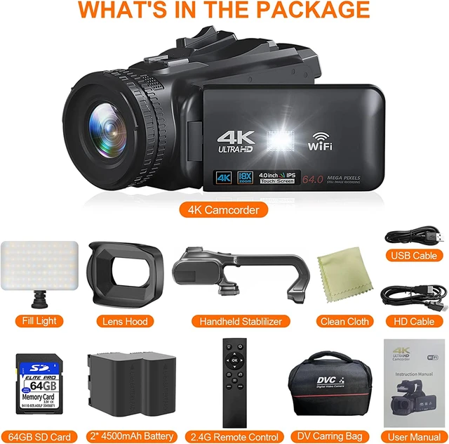 4K ULTRA HD ビデオカメラ 三脚付き 【公式通販】