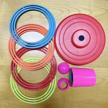 Gioco di lancio dell'anello galleggiante ricaricabile per piscina, divertimento all'aperto per bambini e adulti, set portatile per giochi galleggianti