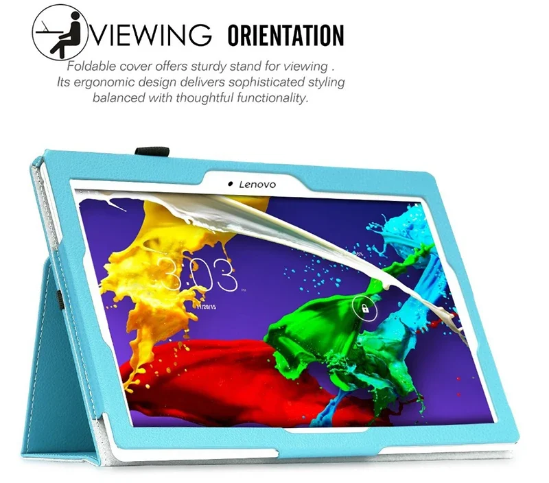 Premium Leather Tablet Case with Smart Sleep/Wake Functionality
