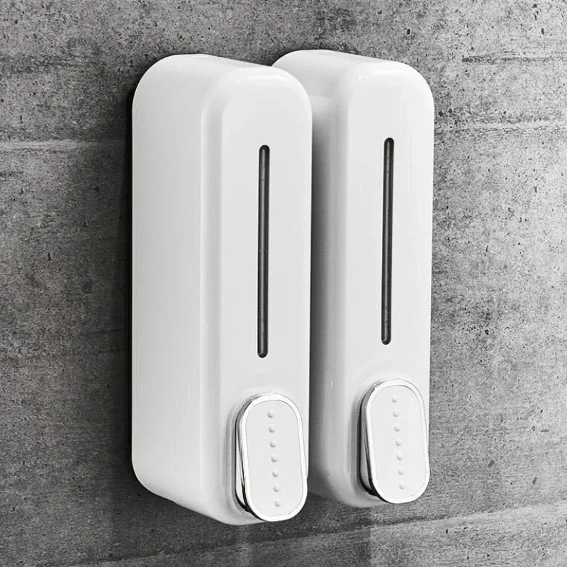 Description Picture 2 of item300ml Wall Mount Soap Dispenser Manual Shampoo Shower Gel Dispenser Lotion Container Liquid Hand Soap Dispenser for Bathroom