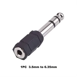 Stereo Headphone Audio Adapter with 3.5mm to 6.35mm Connector for Professional Audio Use (3.5mm to 6.35mm)