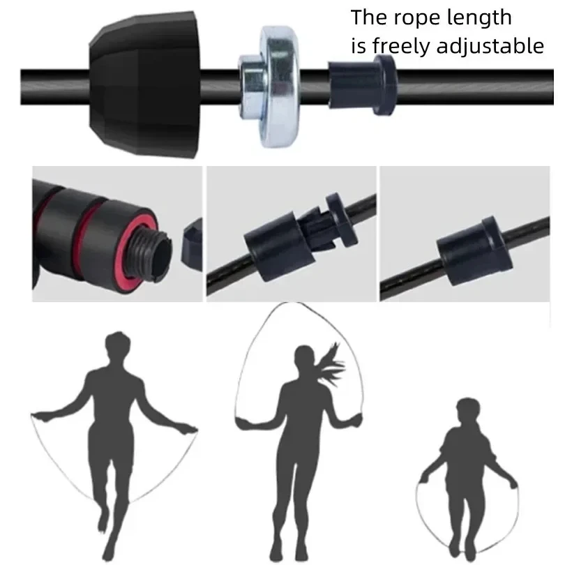 Adjustable Steel Jump Rope 4