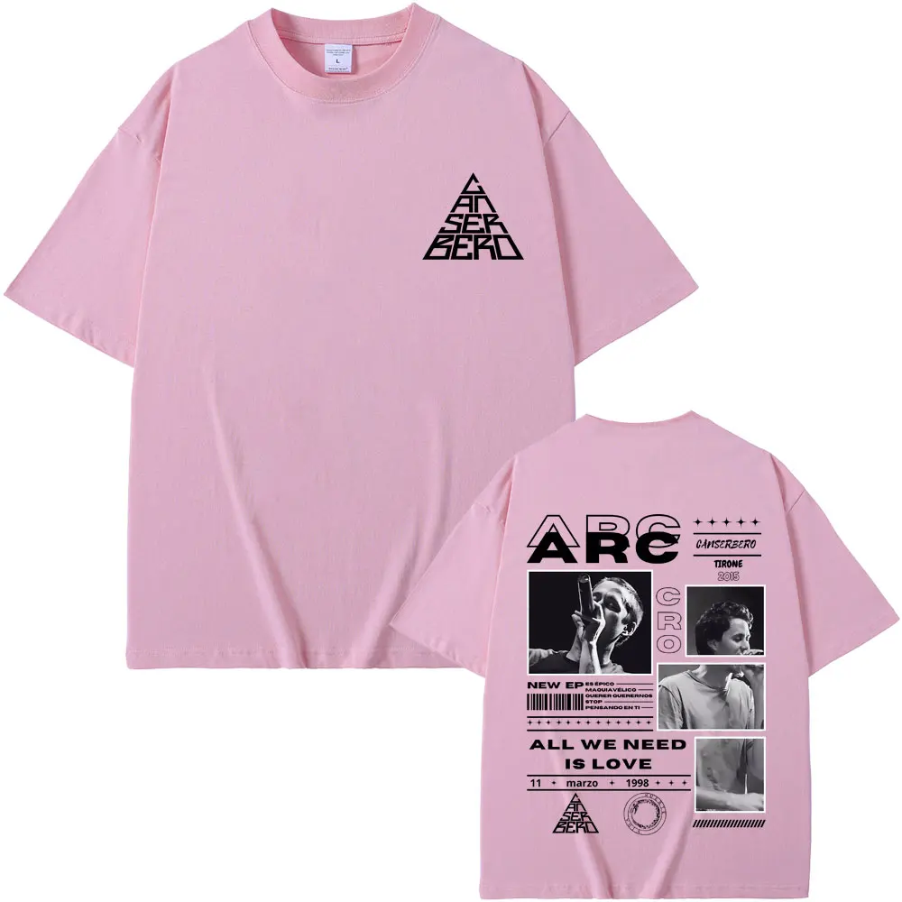 Hot Sale Rapper Canserbero All We Need Is Love Graphics T-Shirt Muerte Vida T-shirts Men Women Hip Hop Fashion Oversized T Shirt 5