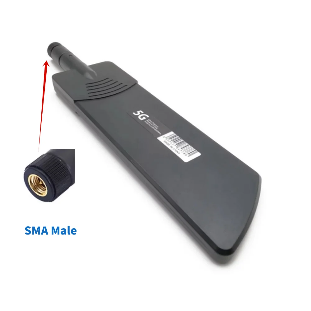 4PCS 고이득 40dBi 4G 5G GSM 풀밴드 무선 스마트 라우터 안테나 신호 증폭기(SMA 남성 커넥터 및 MHF4 피그테일 포함)