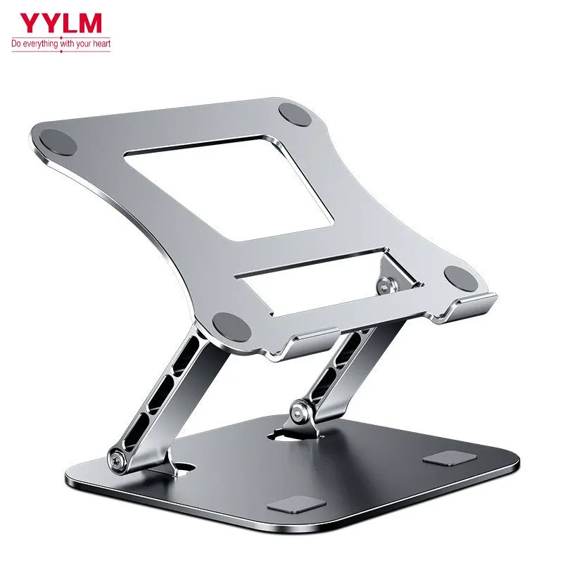 Phone Tablet Stand Adjustable Aluminum Alloy laptop Tablet up to 17 Laptop Portable Folding stand Cooling