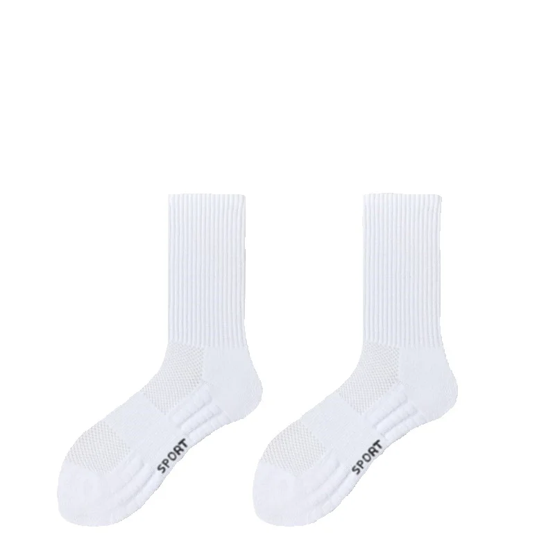 2025e Sports Basketball Men Mid Short Tube Long High Low Cut Towel Bottom Thickened Breathable Shock Absorption Running Socks_voghion.com