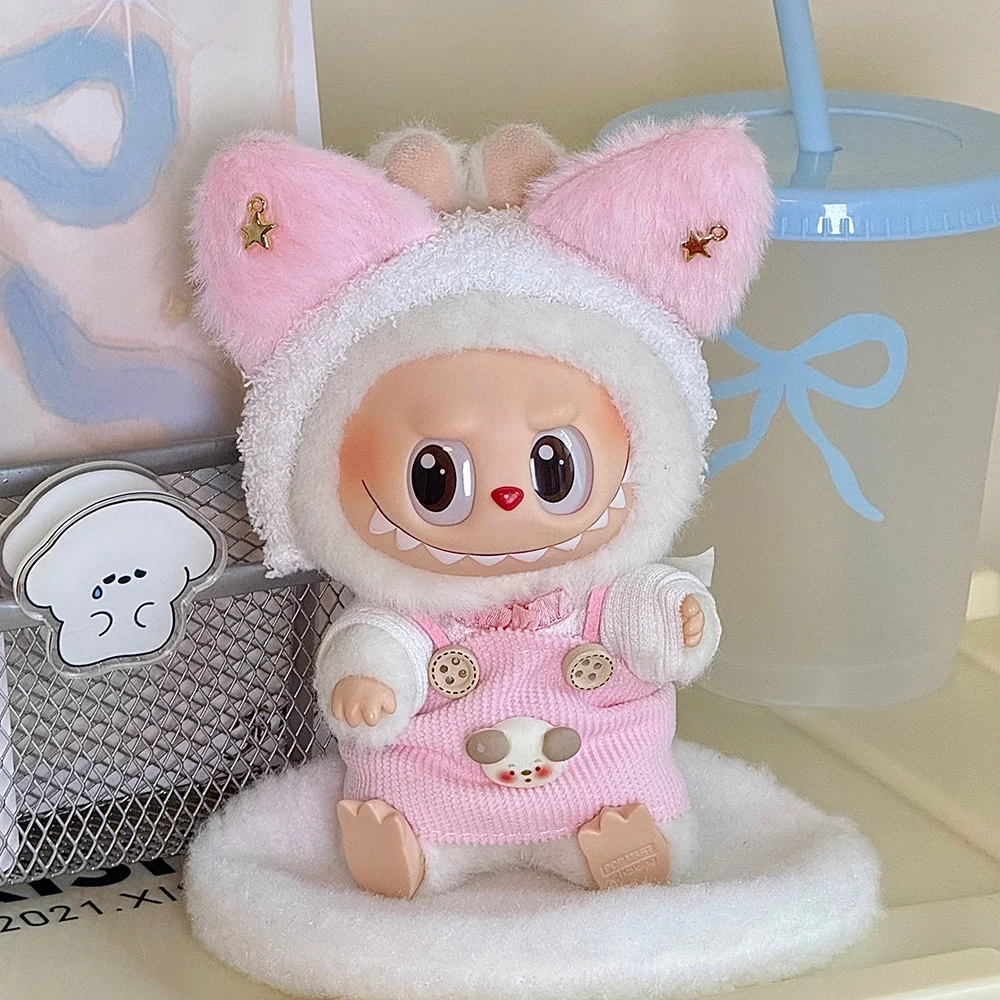 17cm Labubu V1/V2 Doll Clothes – Cute Outfit Gift Set & Accessories