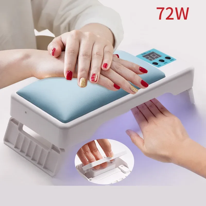 24LEDNailDryerLamp72wAllGelPolishEUUSCharge2IN1Foldable