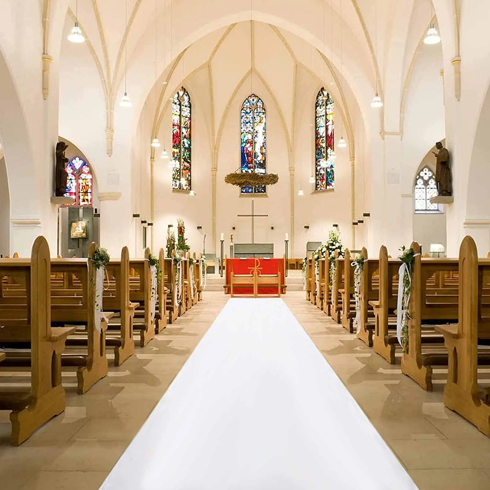 Wedding White Carpet, Anti Slip Hotel Corridor Carpet, Proposal Ceremony Banquet Celebration Event Carpet