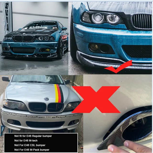 Bmw E46 2dr M-Tech Parachoques Delantero Cubierta De Remolque·Archivo STL Para ·Cults