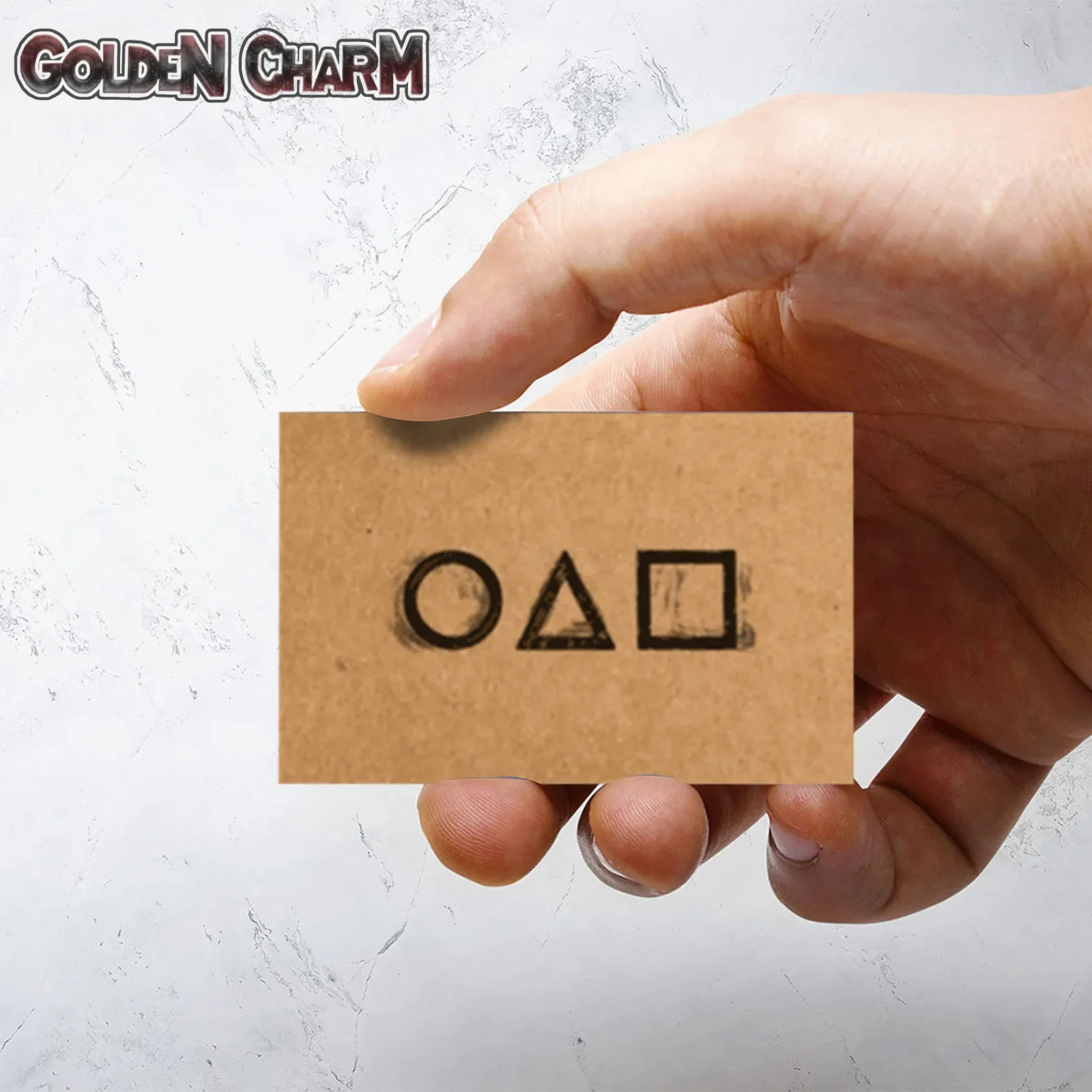 Game Ufish Party Invitation Card Cosplay Anime Square Triangle Circle Halloween New Year Bithday Party Costumes Accessory Gifts game cosplay props