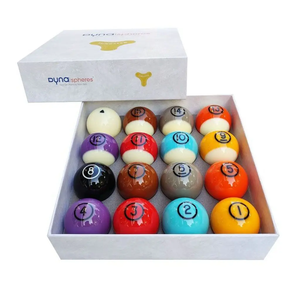 Dynasphere TUNGSTEN 2-1/4 in. Belgian Billiards Pool Ball Complete Set