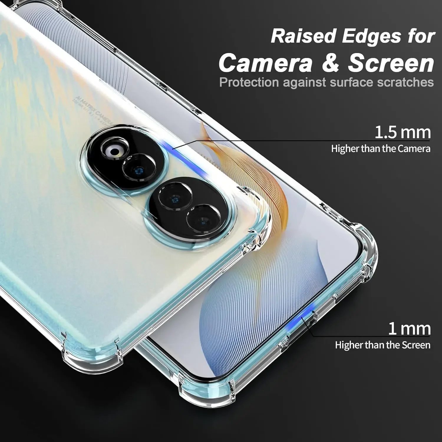 Crystal Clear Shockproof Silicone Protective Case