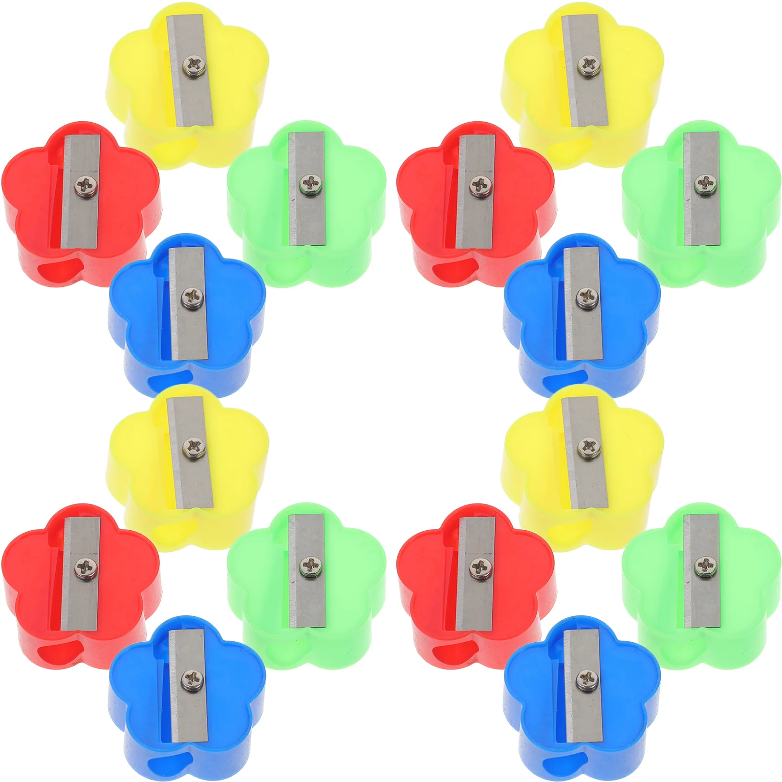 

40 Pcs Mini Single Hole Pencil Sharpener Small Artist Manual Sharpeners Bulk Color Pencils for Kids School Knife Light
