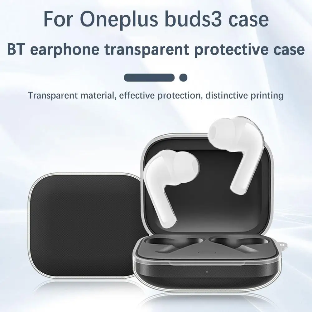 1Set Per Oneplus Buds 3 Custodia Antiurto Anti-Caduta Soft Shell Skin-Friendly Soft Shell Materiale Trasparente Si Sente La Pelle-S1W6