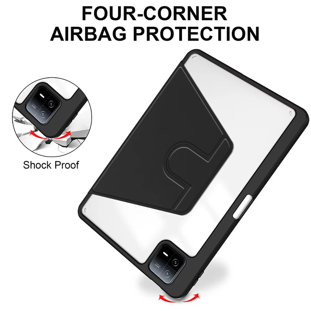 360-Degree Rotating iPad Case with Pencil Holder