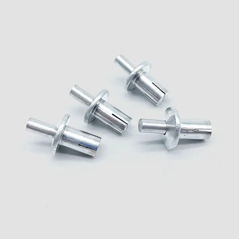 M4*6.4 Impact Type Expansion Aluminum Rivet Half Round Head Core Piercing  Fasteners Rivets