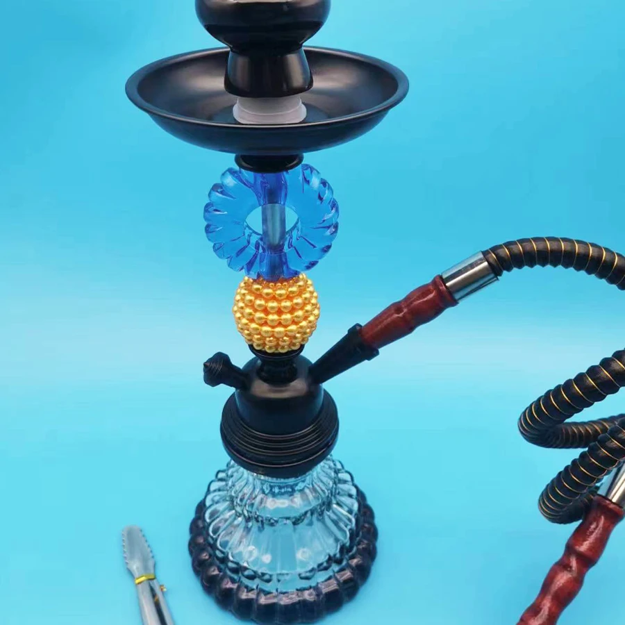 Arabia Hookah Set Small Single Tube Shisha Glass Bottle Ceramic Bowl Hose Pipe Hookah Accessories Birthday Gift hookah accessories hookah set