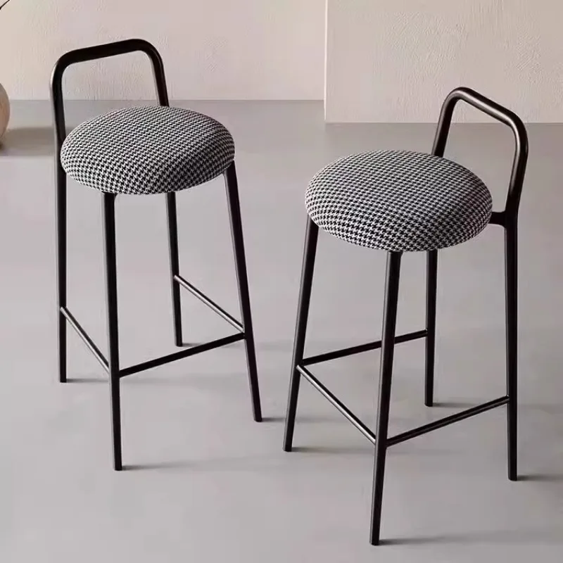 Modern Designer Bar Stools Kitchen Accent Counter Nordic Living Room Chair Minimalist Ergonomic Taburete Alto Trendy Furniture