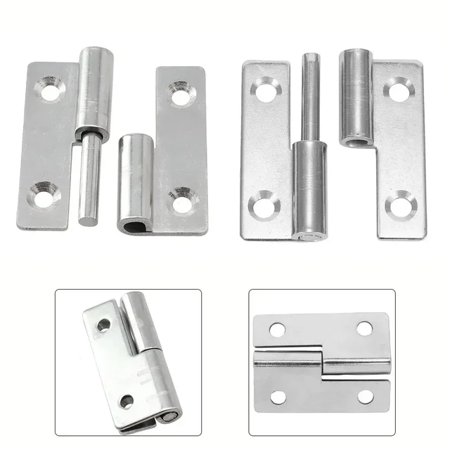 Detachable Hinge Slip Joint Flag Lift Off Door Hinge Removable Hinge For Cabinet Wardrobe Stainless Steel Furniture Hardware 4