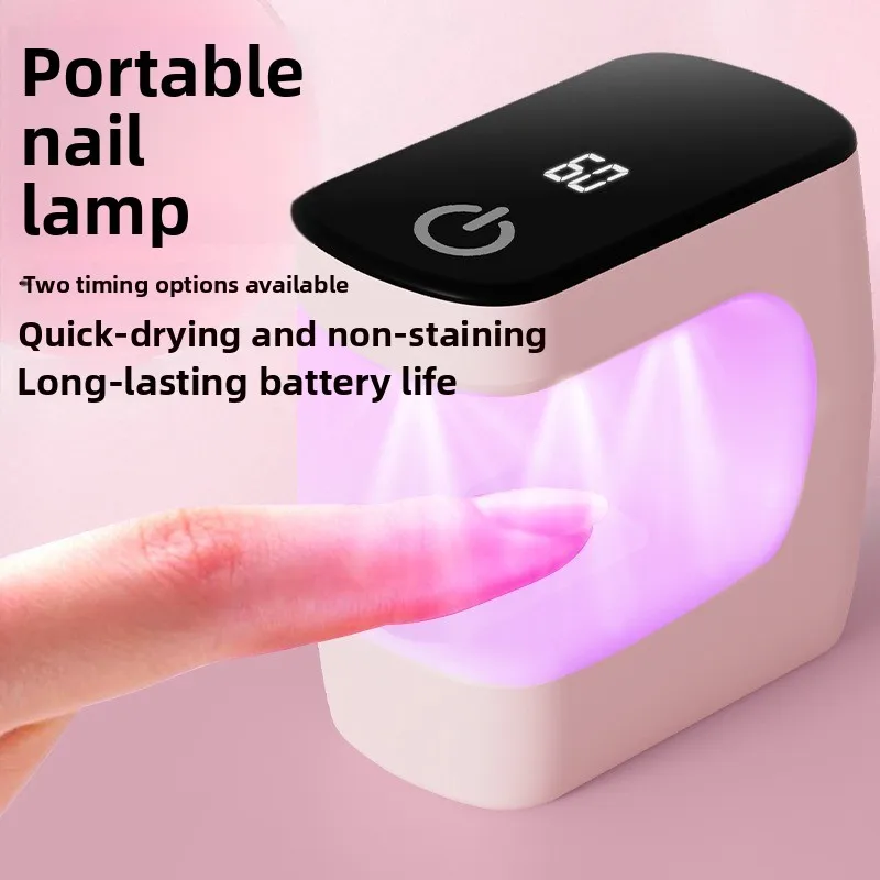 휴대용 미니 USB 네일 램프 LED&UV 젤 광택 및 경화 빠른 건조 지능형 ..