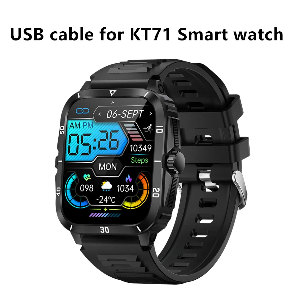NONGAMX K71 용 USB 케이블, KLOGIPOW KT71, PAKRYS KT71 스마트워치, 마그네틱 교체 충전기, KT71 스마트용 호환