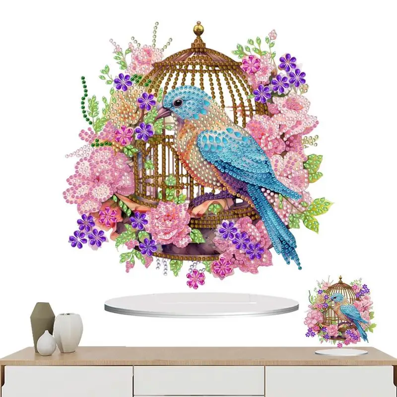 

Набор для творчества с хрустальными подвесками, искусство и рукоделие, набор с птичьей клеткой и цветочными узорами, уникальная ручная работа для мальчиков и девочек