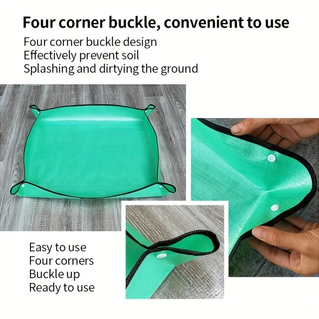 1Pc Flower Pots Transplanting Mats Gardening Planting Mat Pe Plant Repotting Mat Foldable Waterproof Gardening Potting Pad 5