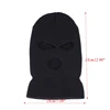 Motorcycle Windproof Full Face Knit Hats Ski Mask Men Warm Wool Balaclava Winter Hats Knitted 3 Holes Ski Mask 6