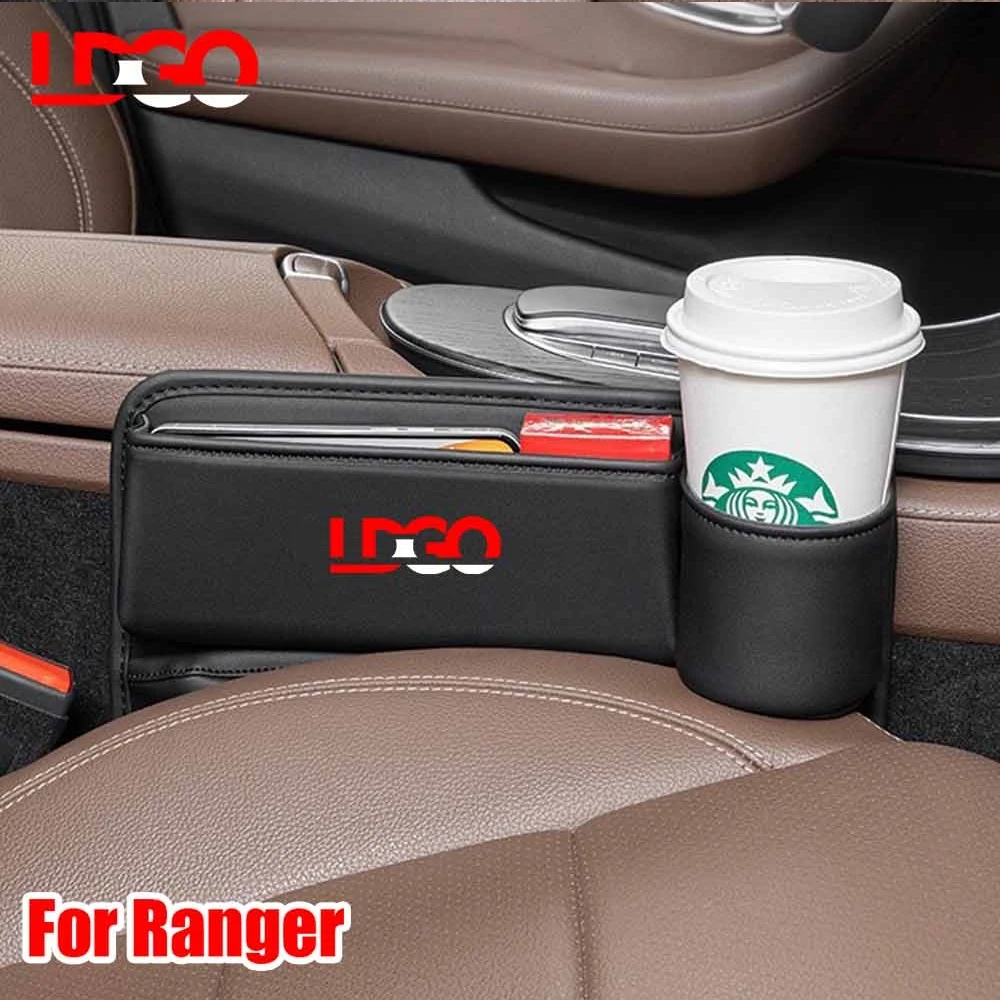 2023 Autos itz lücke Wasser becher halter Leder Aufbewahrung sbox Seiten  tasche Sitz spalt pu Leder Auto konsole für Ford Ranger Raptor - AliExpress