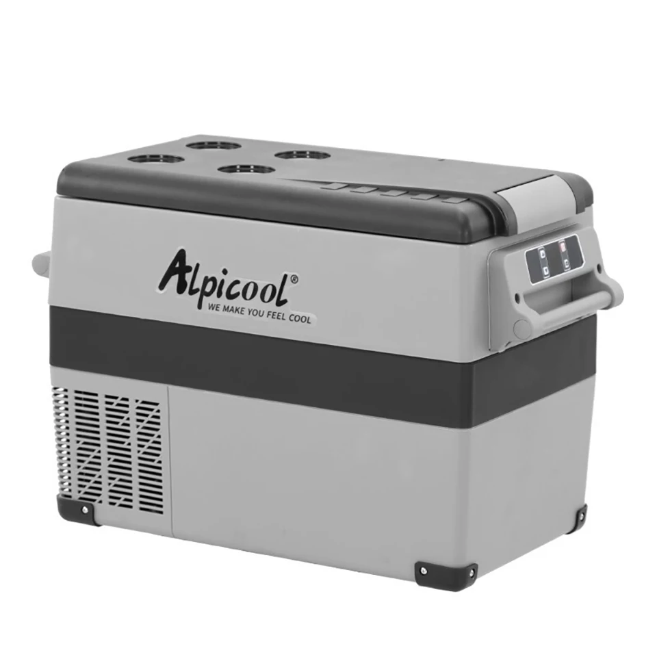35/45/55L Alpicool Car Refrigerator 110/220V Compressor Portable Freezer 12V/24V Separately Frozen Refrigerated Storage Fridge