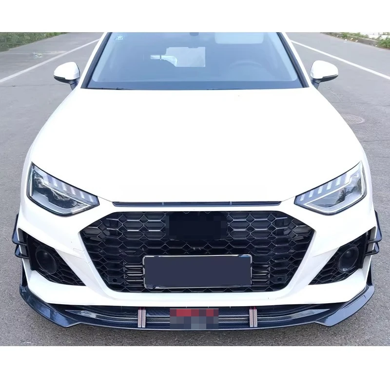 인기 판매 카본 파이버 차체 키트 아우디 A4 A4L 2020-2021-2022용 프론트 범퍼 립 스플리터