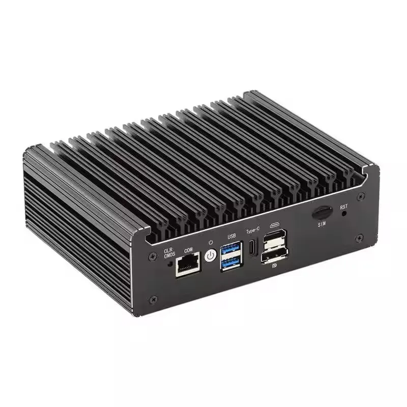 Topton 4 LANs i226-V 2.5G Solid Fanless Firewall Mini PC Intel N100 Pentium N6005 DDR4 COM USB-C pfSense OPNsense ESXi Computer 6