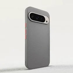 Magnetic Plain Leather Protective Phone Case and Back Cover - Pixel 9 pro (1)