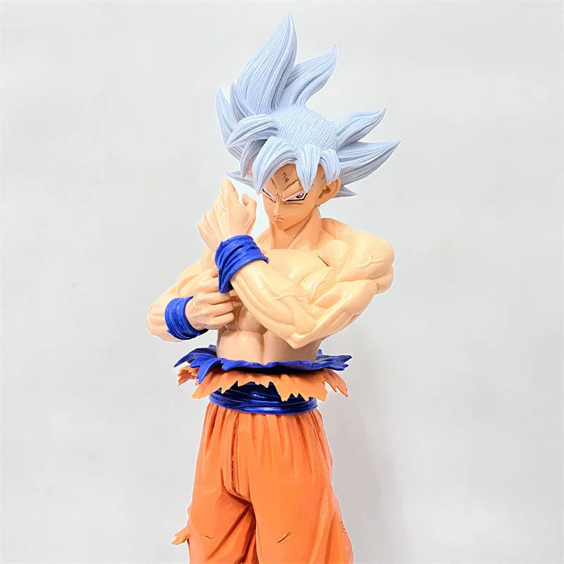 45cm Dragon Ball Super Figura de duas cabeças Filho Goku Migatte No Goku'i  Figura de