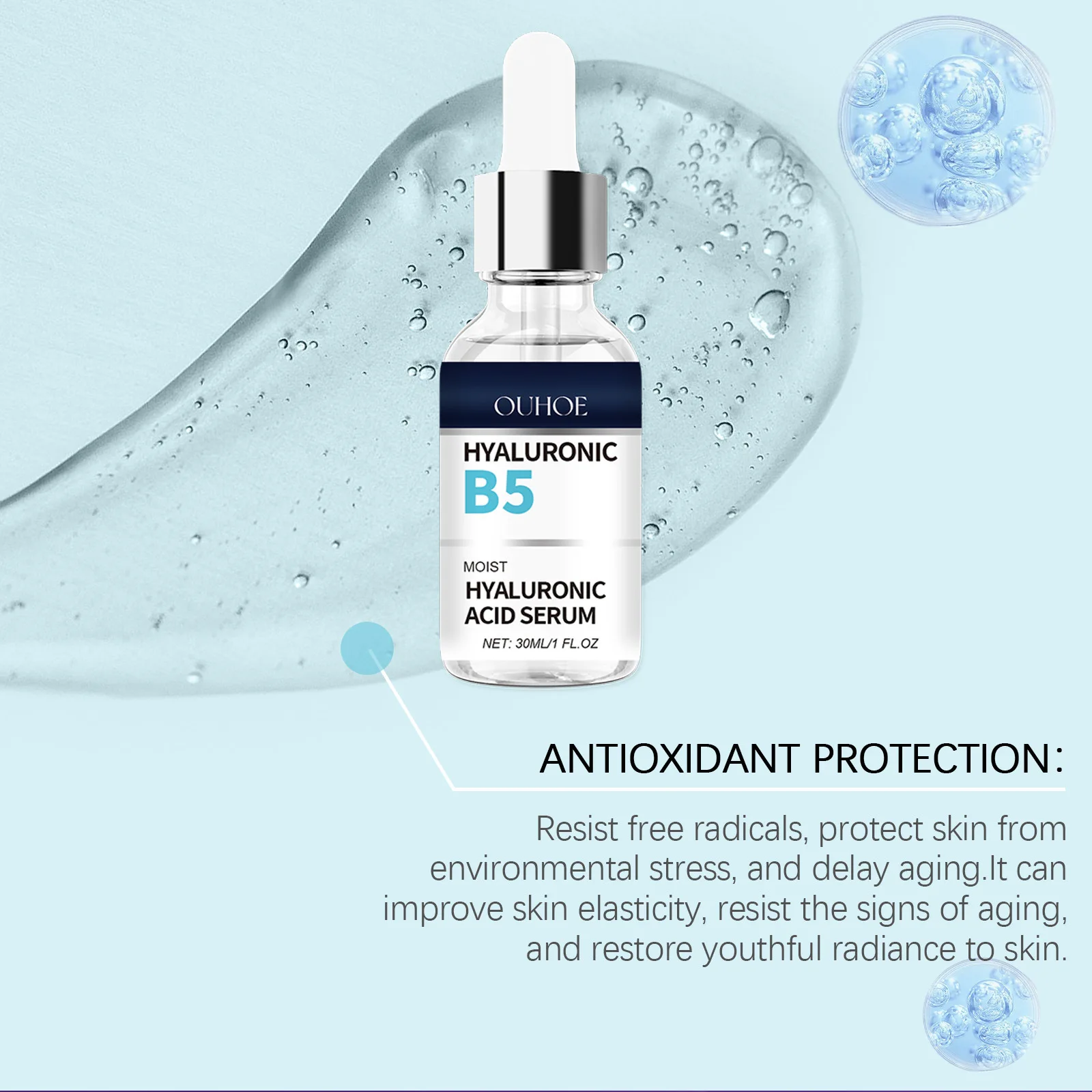 Hyaluronic B5 Serum Reduce Fine Lines Lifting Firming Tighten Brighten Moisturizing Nourishing Facial Essence Skin Care Products 6