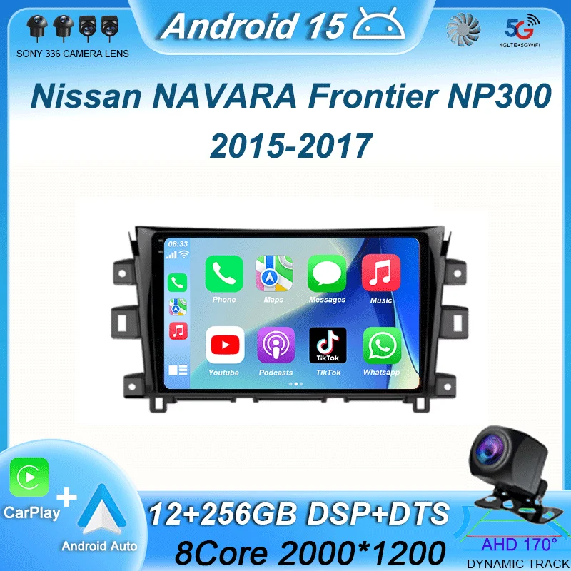 안드로이드 15 닛산 NAVARA 프론티어 NP300 2015 2016 2017 화면 W..