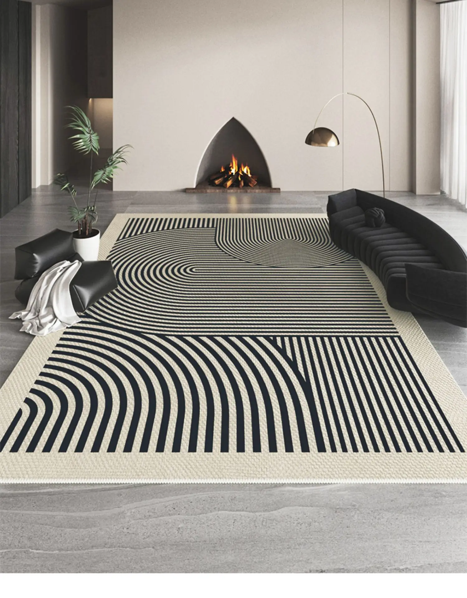 

Y0275 Premium Nordic large area full shop, study, office, living room, thickened carpet
